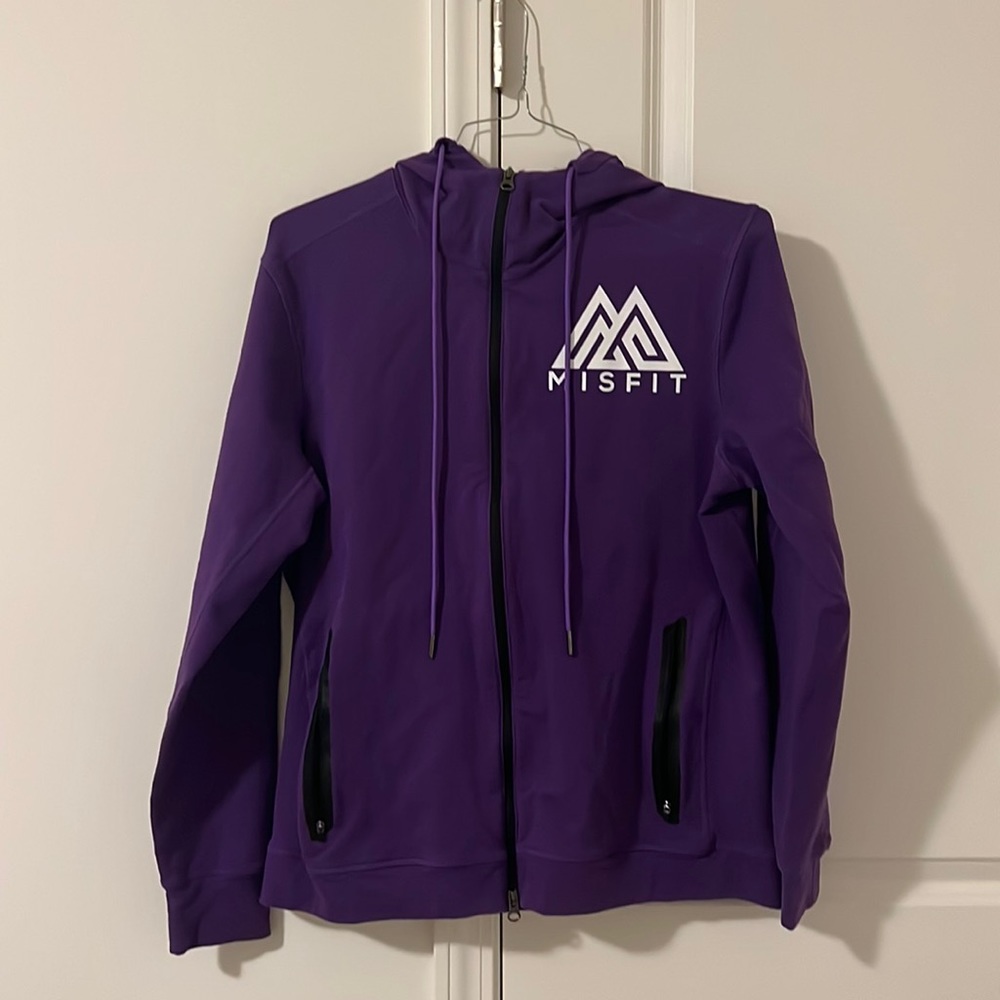 Misfit team purple zip hoodie- men’s large